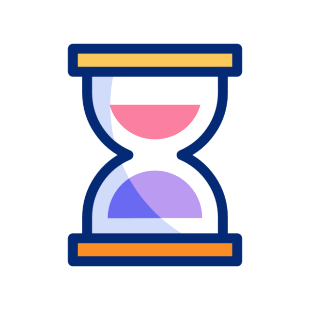 hourglass مدت زمان کوتاه